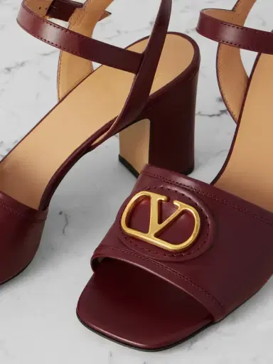 Valentino Garavani Vlogo 75 Leather Sandals | Thumbnail 4