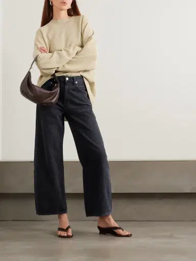 AGOLDE Low Curve Crop High-rise Wide-leg Jeans | Thumbnail 2