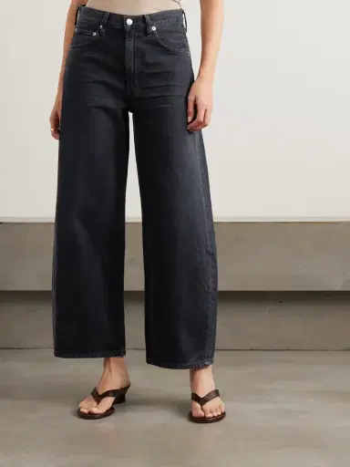 AGOLDE Low Curve Crop High-rise Wide-leg Jeans | Thumbnail 3