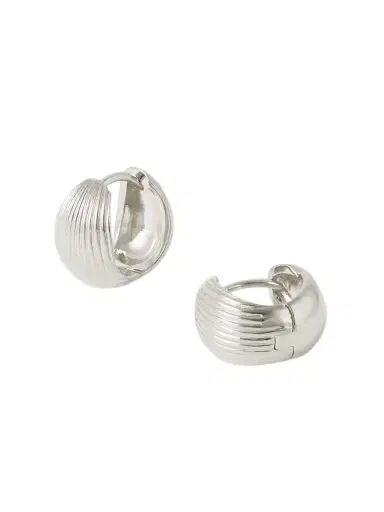 Sophie Buhai Reversible Silver Hoop Earrings | Thumbnail 1