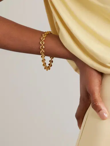 Sophie Buhai Small Circle Link Gold Vermeil Bracelet | Thumbnail 2