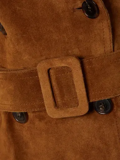 Saint Laurent Suede Trench Coat | Thumbnail 5 Saint Laurent Suede Trench Coat | Thumbnail 5