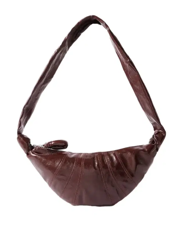 Croissant Small Paneled Coated-canvas Shoulder Bag