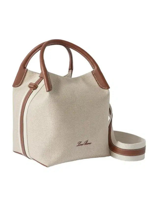 Loro Piana Bale Textured Leather-trimmed Canvas Tote