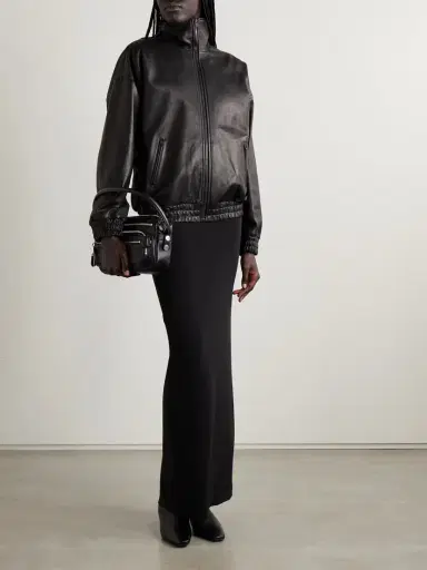Acne Studios Leather Bomber Jacket | Thumbnail 2