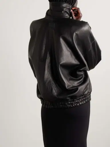 Acne Studios Leather Bomber Jacket | Thumbnail 4