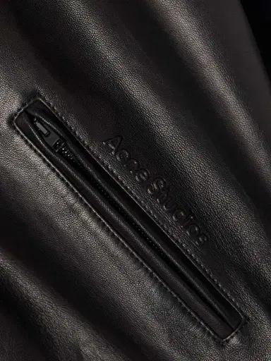 Acne Studios Leather Bomber Jacket | Thumbnail 5