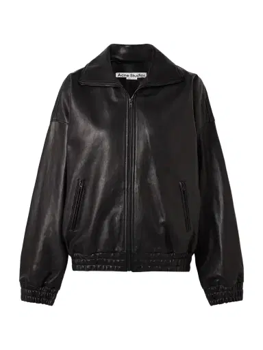 Acne Studios Leather Bomber Jacket | Thumbnail 1