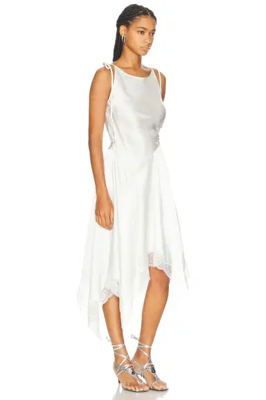 Acne Studios Doyla Satin Lace Dress | Thumbnail 2