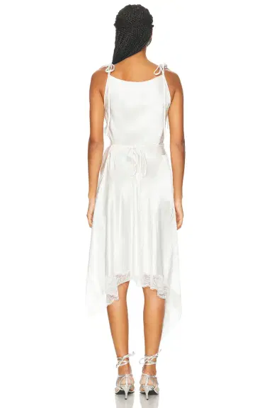 Acne Studios Doyla Satin Lace Dress | Thumbnail 4