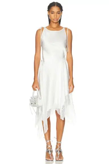 Acne Studios Doyla Satin Lace Dress | Thumbnail 1