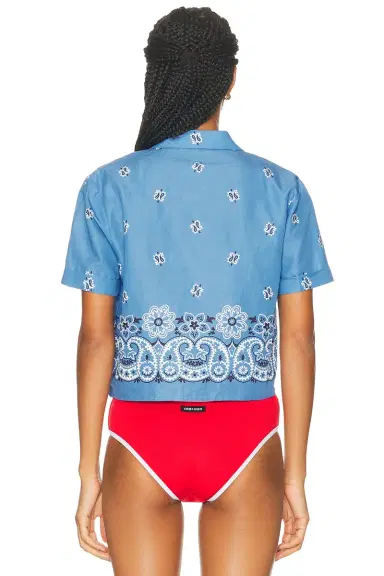 Miu Miu Short Sleeve Shirt | Thumbnail 3 Miu Miu Short Sleeve Shirt | Thumbnail 3