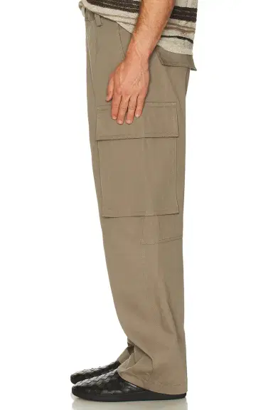 Bottega Veneta Washed Irregular Cotton Twill Cargo Trousers | Thumbnail 4 Bottega Veneta Washed Irregular Cotton Twill Cargo Trousers | Thumbnail 4