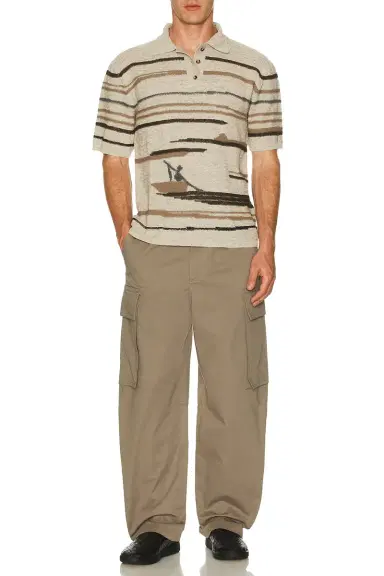Bottega Veneta Washed Irregular Cotton Twill Cargo Trousers | Thumbnail 5 Bottega Veneta Washed Irregular Cotton Twill Cargo Trousers | Thumbnail 5