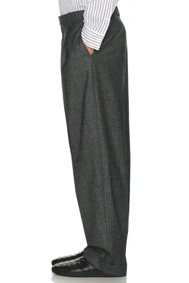 Bottega Veneta Wool Prince Of Wales One Pleat Trousers | Thumbnail 5 Bottega Veneta Wool Prince Of Wales One Pleat Trousers | Thumbnail 5