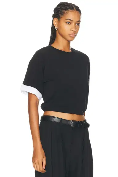 Simkhai Sutton Poplin Combo Top | Thumbnail 2
