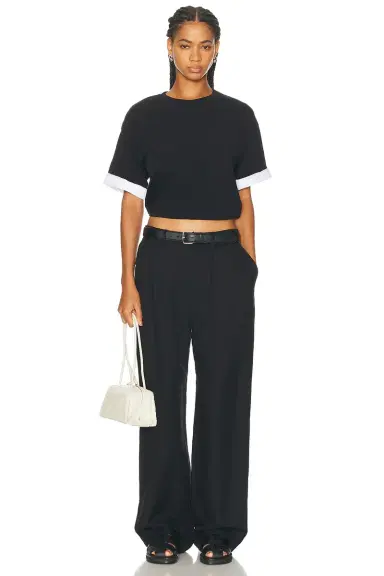 Simkhai Sutton Poplin Combo Top | Thumbnail 4