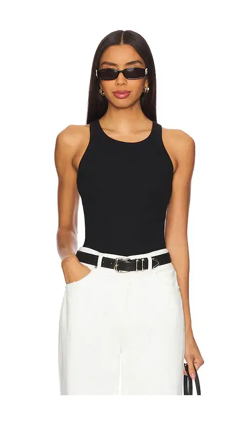 Eterne High Neck Fitted Tank Top