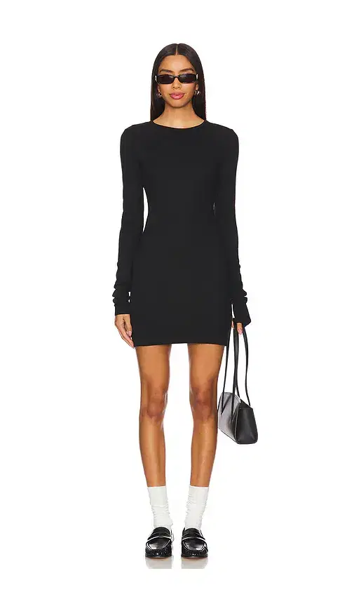 Long Sleeve Crewneck Mini Dress