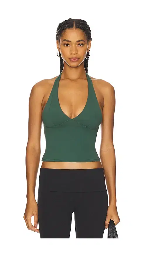 x Intimately FP Still Here Halter In Pineneedle