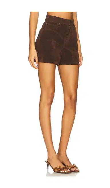 Free People x We The Free Tippi Faux Suede Short In Chicory Coffee | Thumbnail 2