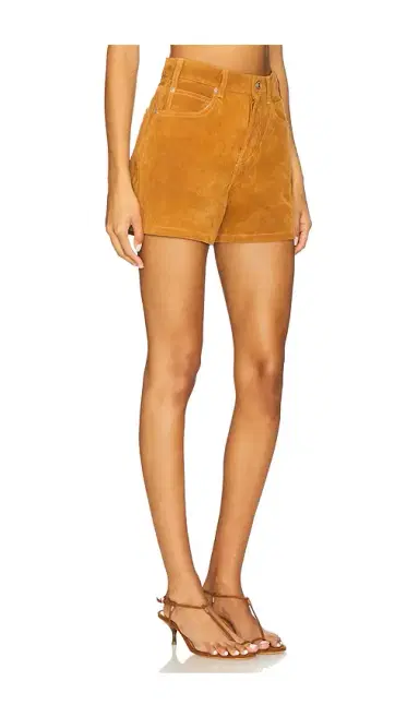 Free People x We The Free Tippi Faux Suede Short In Dark Honey | Thumbnail 2