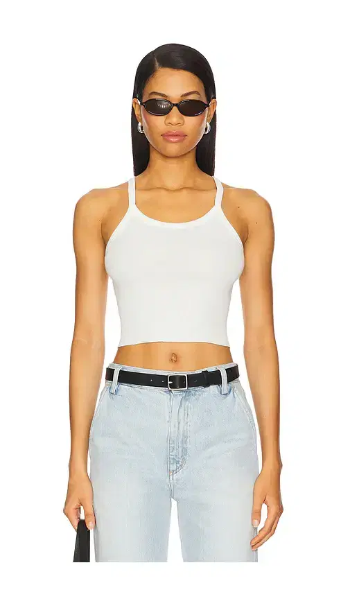 Cropped Rib Tank Top
