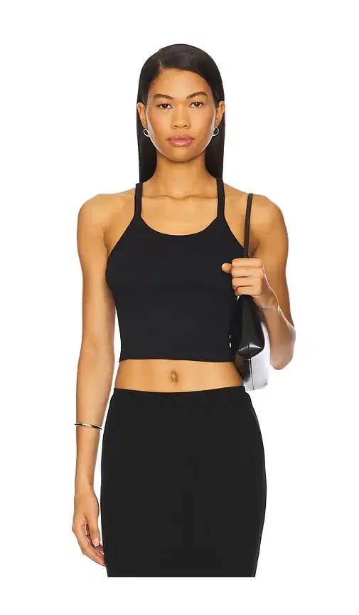 Cropped Rib Tank Top