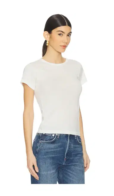 ÉTERNE Fitted Crewneck Short Sleeve T-Shirt | Thumbnail 2