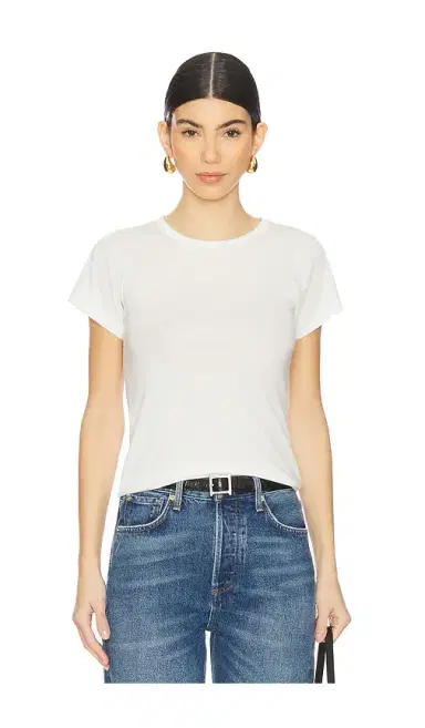 ÉTERNE Fitted Crewneck Short Sleeve T-Shirt | Thumbnail 1