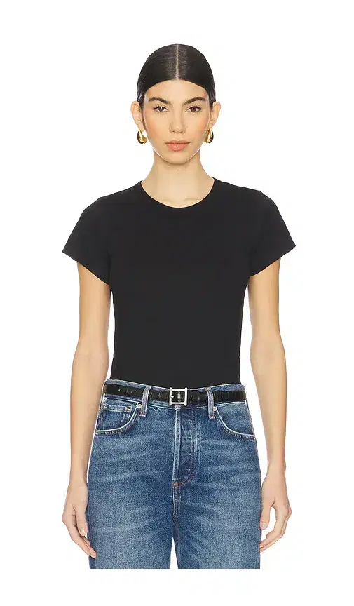 Fitted Crewneck Short Sleeve T-Shirt