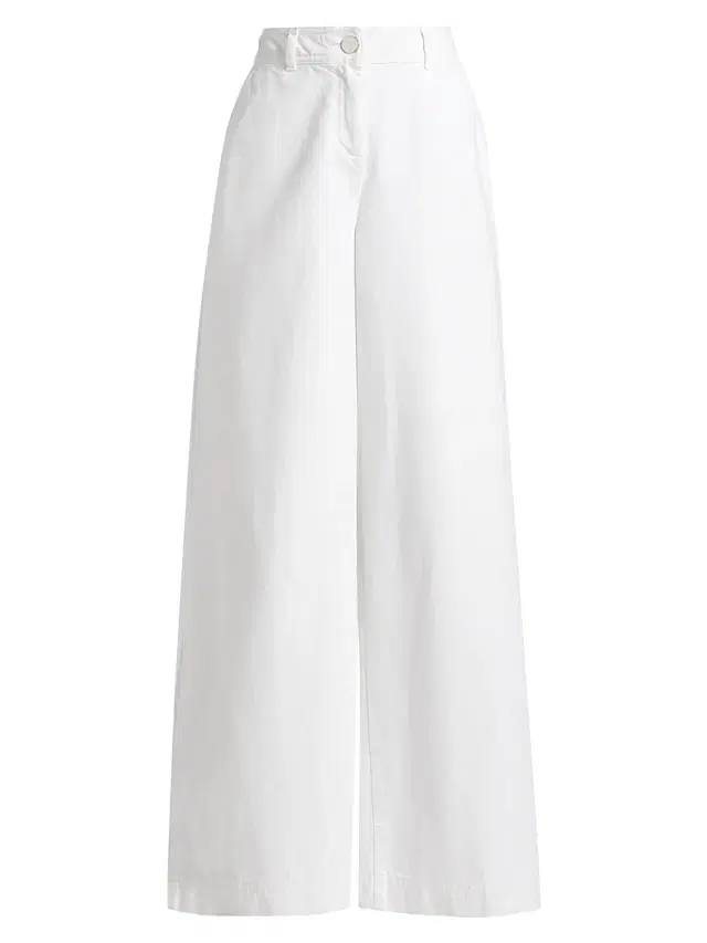 Women's Eileen Slit Wide-Leg Pants - Optic