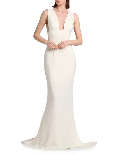 Stella McCartney Women's Sculpted Column Gown | Thumbnail 2 Stella McCartney Women's Sculpted Column Gown | Thumbnail 2