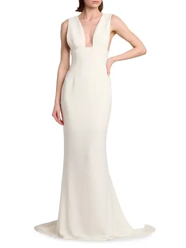 Stella McCartney Women's Sculpted Column Gown | Thumbnail 3 Stella McCartney Women's Sculpted Column Gown | Thumbnail 3