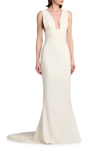 Stella McCartney Women's Sculpted Column Gown | Thumbnail 4 Stella McCartney Women's Sculpted Column Gown | Thumbnail 4