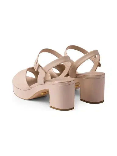 Prada Women's Nappa Leather Sandals - Sand Beige - Size 10.5 | Thumbnail 3 Prada Women's Nappa Leather Sandals - Sand Beige - Size 10.5 | Thumbnail 3