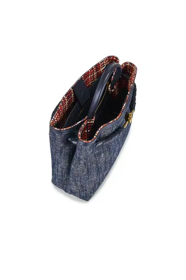 Bottega Veneta Medium Andiamo Denim Bag | Thumbnail 6 Bottega Veneta Medium Andiamo Denim Bag | Thumbnail 6