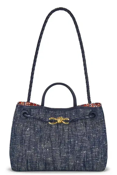Bottega Veneta Medium Andiamo Denim Bag | Thumbnail 1 Bottega Veneta Medium Andiamo Denim Bag | Thumbnail 1