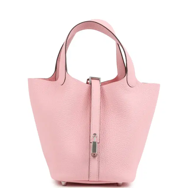 HERMÈS Hermes Picotin Lock 18 Rose Sakura Clemence Palladium Hardware