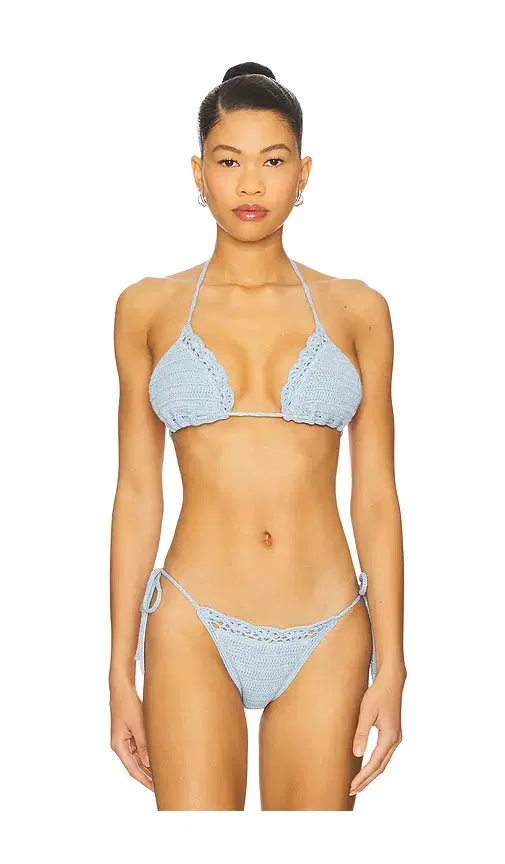 Frankies Bikinis Nick Crochet Bikini Top
