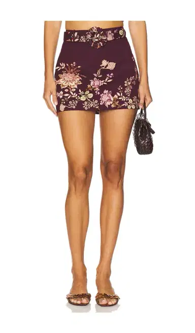 Hemant & Nandita Mini Skirt With Buckle Belt | Thumbnail 1 Hemant & Nandita Mini Skirt With Buckle Belt | Thumbnail 1
