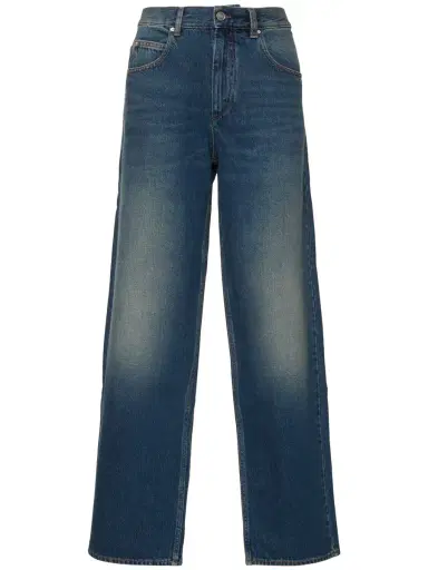 ISABEL MARANT Joanny Mid Rise Denim Wide Jeans | Thumbnail 1