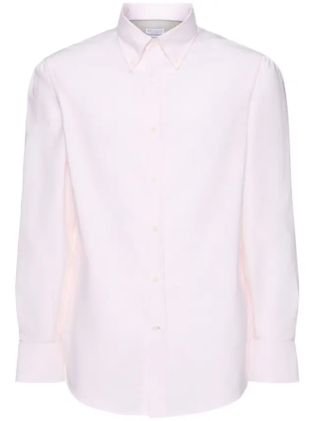 Striped Cotton Button Down Shirt