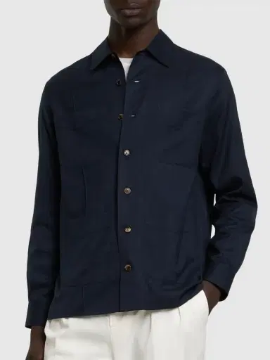 BRUNELLO CUCINELLI Cotton Twill Overshirt | Thumbnail 3