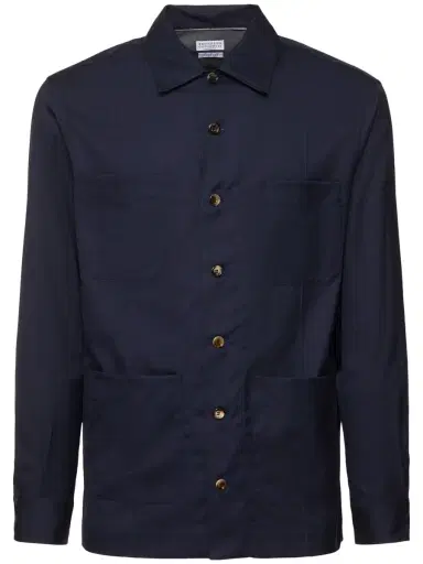 BRUNELLO CUCINELLI Cotton Twill Overshirt | Thumbnail 1