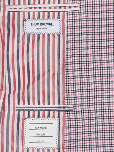 THOM BROWNE Cotton Check Crepe Jacket | Thumbnail 7