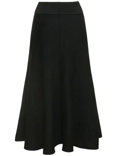 THE FRANKIE SHOP Gabrielle Viscose Blend Knit Midi Skirt | Thumbnail 5