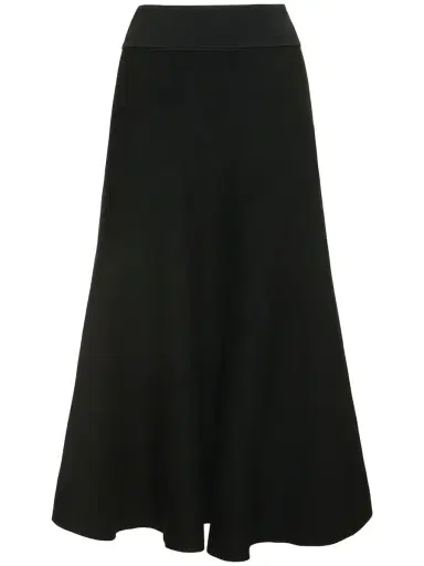 THE FRANKIE SHOP Gabrielle Viscose Blend Knit Midi Skirt | Thumbnail 1