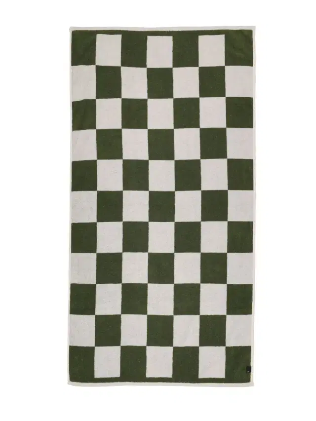 Check Cotton Bath Towel