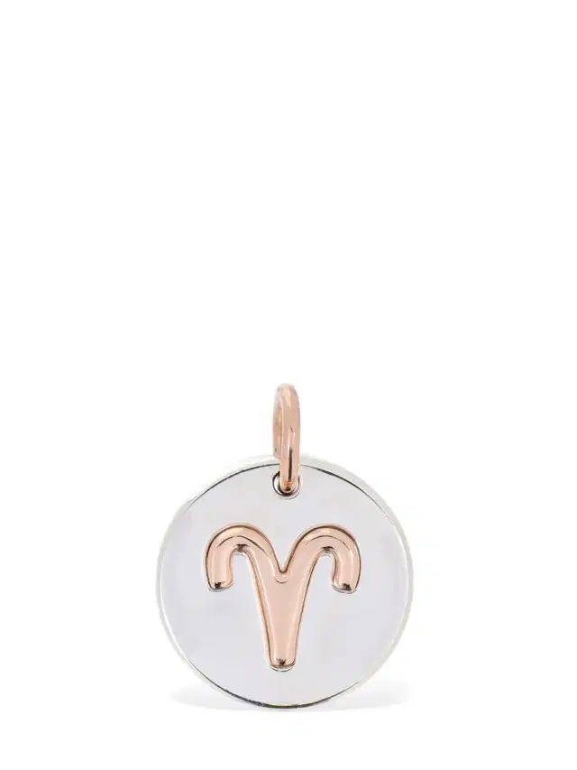 9kt Rose Gold & Silver Aries Charm